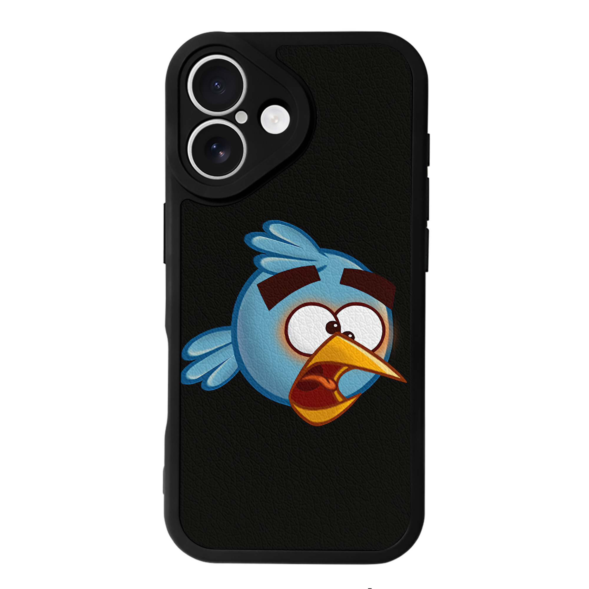 （画像用） Angry Birds アングリーバード 【iPhone 16シリーズ対応】シリコンスマホケース（レザー調） 材質：シリコン